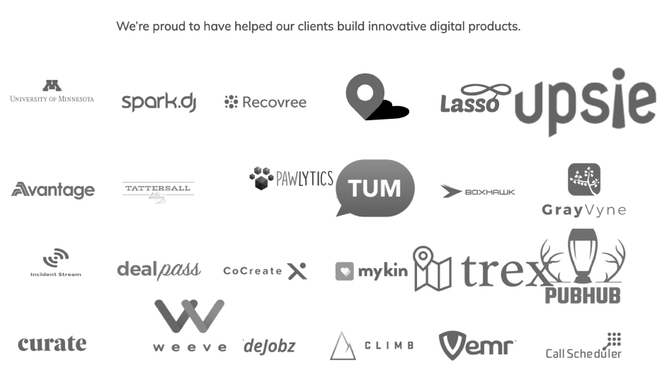 Original logo gallery with different sized logos.