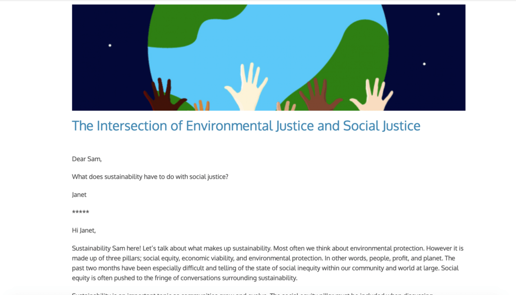 Example of a blog post