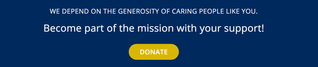 Button for donating to the organization.