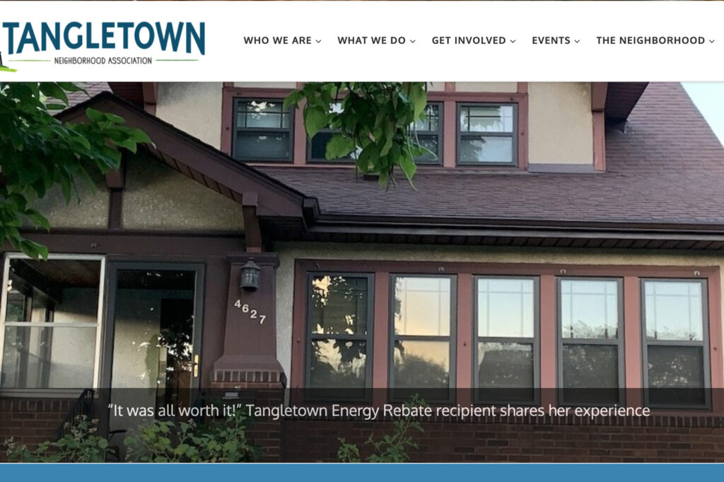 Home page showing a charming house in the neighborhood.