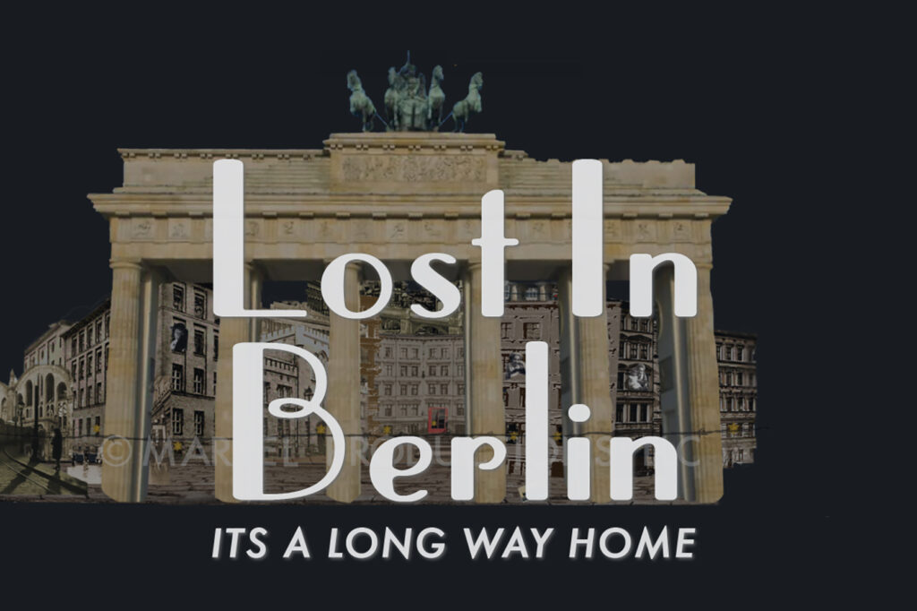 Home page of independent film website, showing historic Berlin Brandenburg Gate