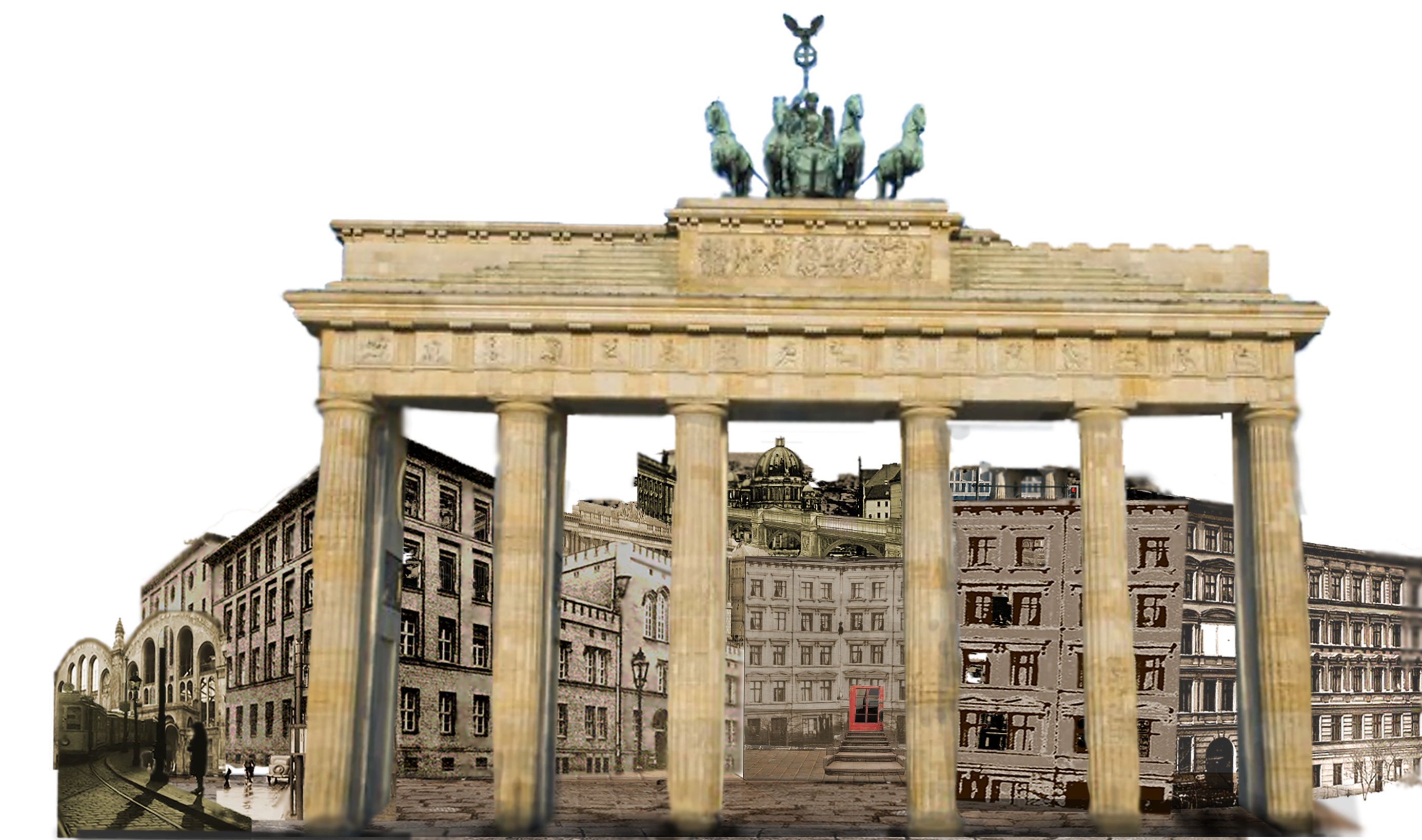 Home Page background illustration Berlin montage